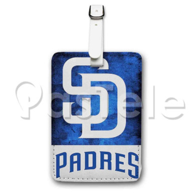 MLB San Diego Padres Custom Personalized Luggage Tags PU Leather Travel Baggage Name ID Labels
