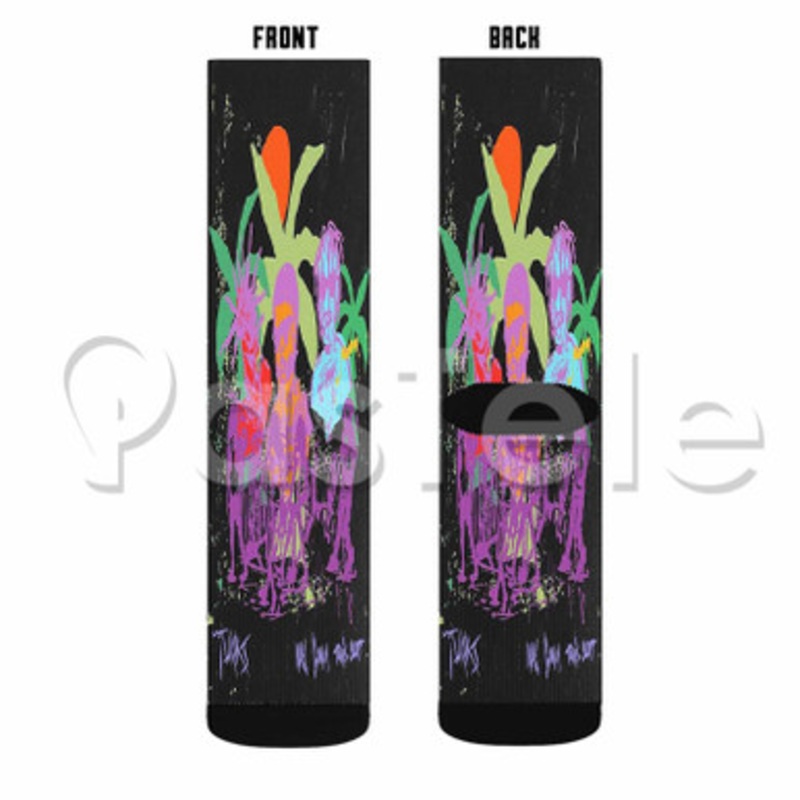 NAV Gunna Turks feat Travis Scott Custom Sublimation Printed Socks Polyester Acrylic Nylon Spandex