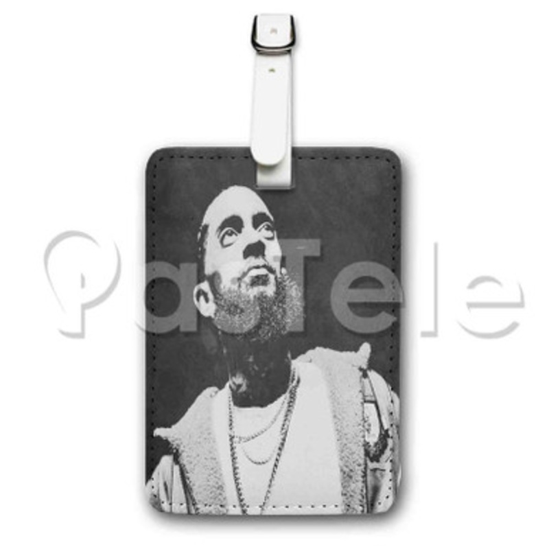 Nipsey Hussle Custom Personalized Luggage Tags PU Leather Travel Baggage Name ID Labels