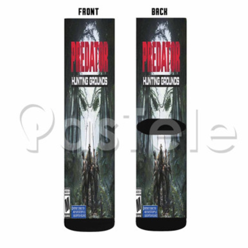 Predator Hunting Grounds Custom Sublimation Printed Socks Polyester Acrylic Nylon Spandex
