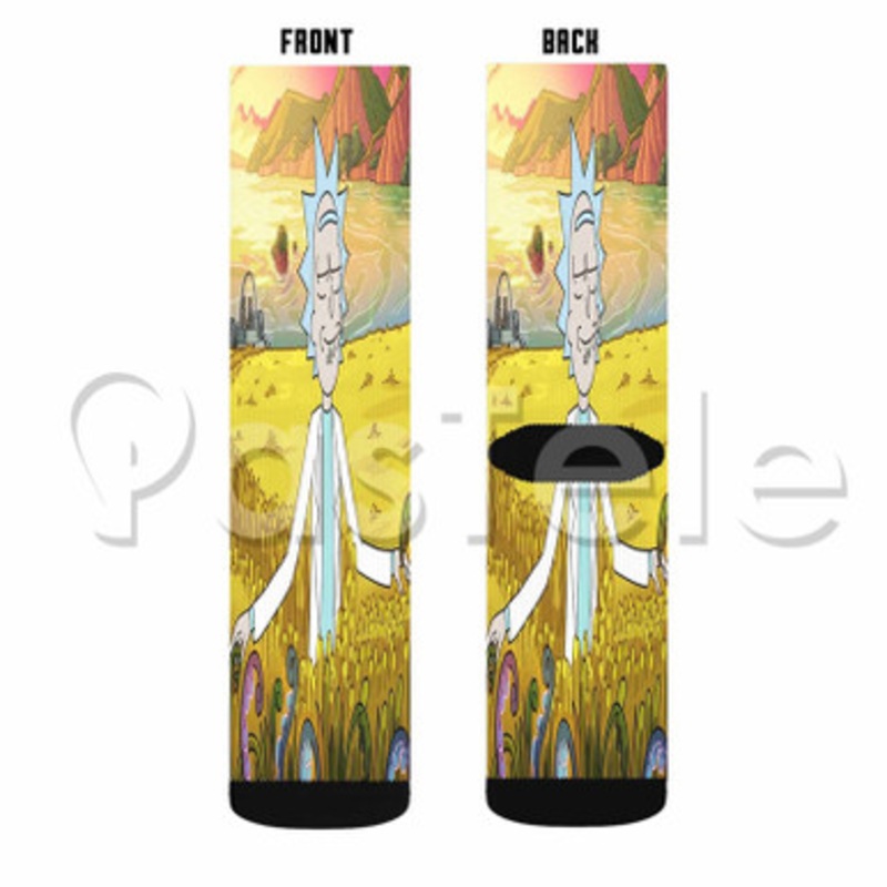 Rick Sanchez Custom Sublimation Printed Socks Polyester Acrylic Nylon Spandex