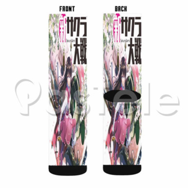 Sakura Wars Custom Sublimation Printed Socks Polyester Acrylic Nylon Spandex