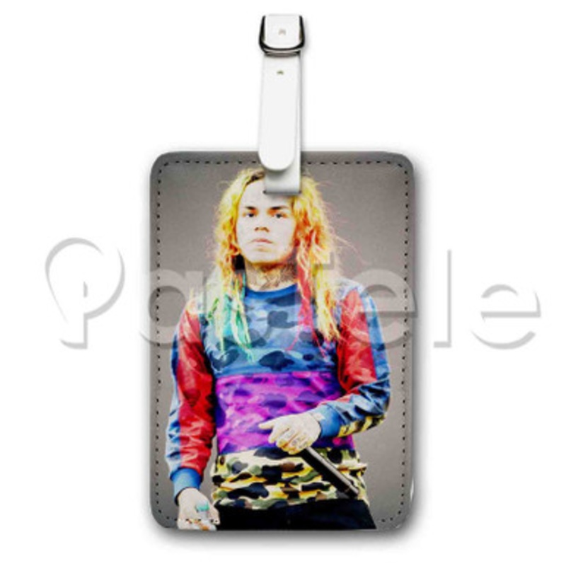 Tekashi 6ix9ine Custom Personalized Luggage Tags PU Leather Travel Baggage Name ID Labels