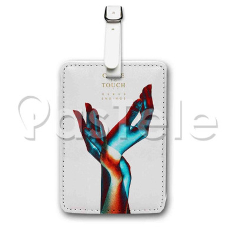 Too Close to Touch Custom Personalized Luggage Tags PU Leather Travel Baggage Name ID Labels
