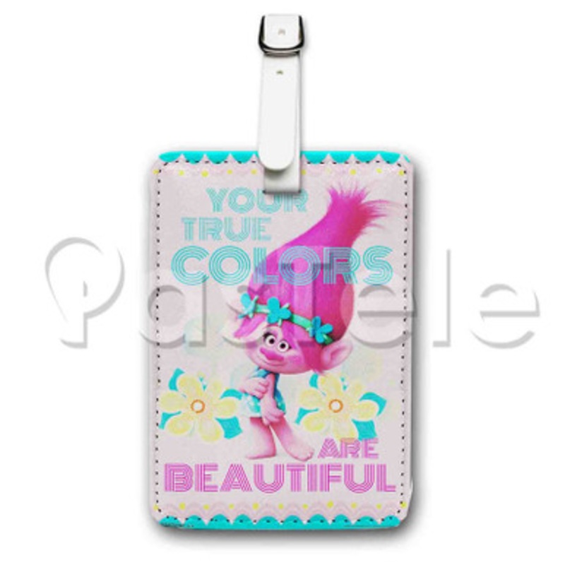 Trolls Custom Personalized Luggage Tags PU Leather Travel Baggage Name ID Labels