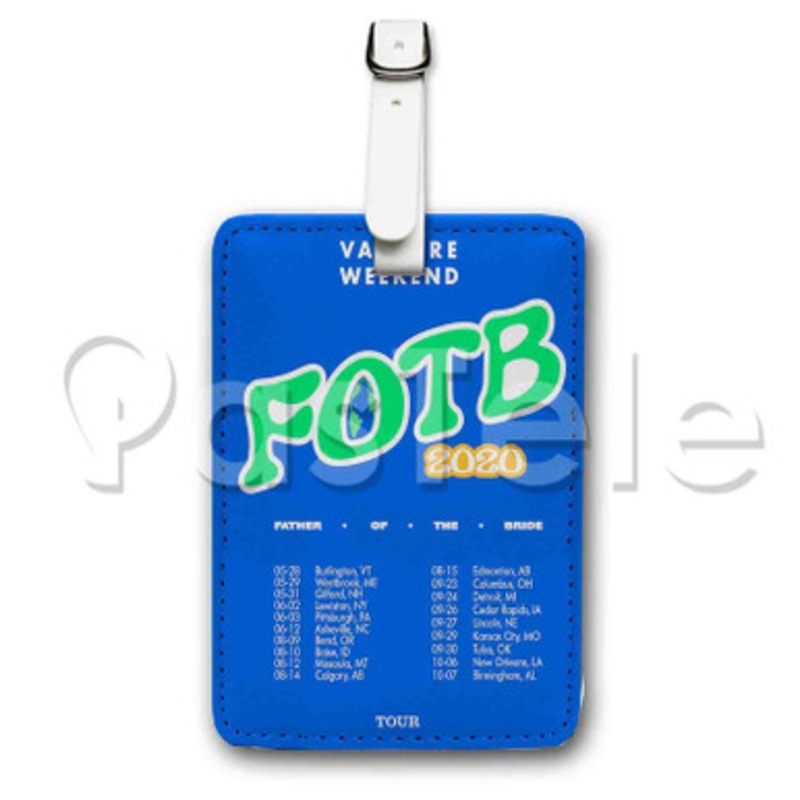 Vampire Weekend Custom Personalized Luggage Tags PU Leather Travel Baggage Name ID Labels