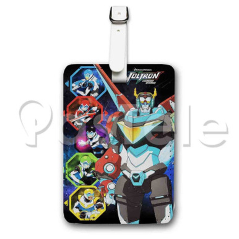 Voltron Defender of the Universe Custom Personalized Luggage Tags PU Leather Travel Baggage Name ID Labels