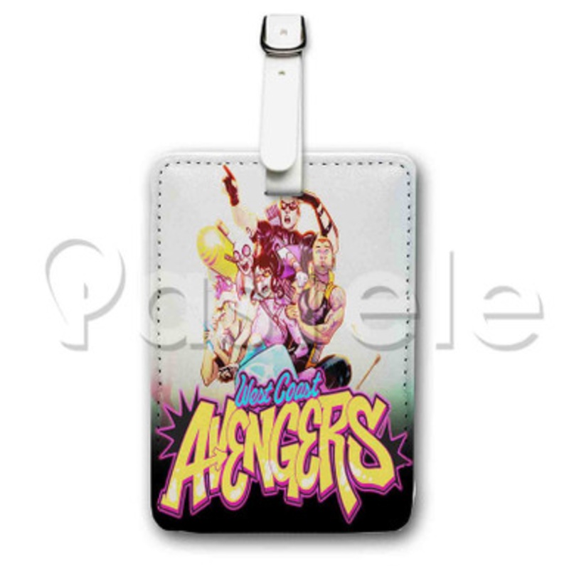 West Coast Avengers Custom Personalized Luggage Tags PU Leather Travel Baggage Name ID Labels