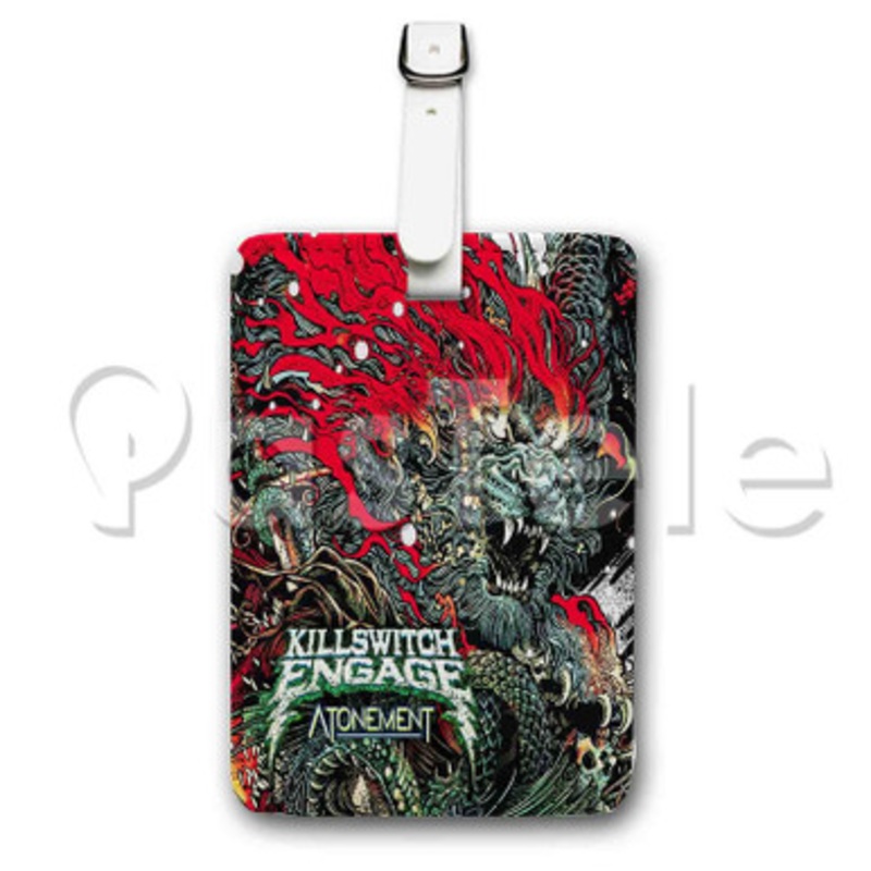 KILLSWITCH ENGAGE ATONEMENT Custom Personalized Luggage Tags PU Leather Travel Baggage Name ID Labels