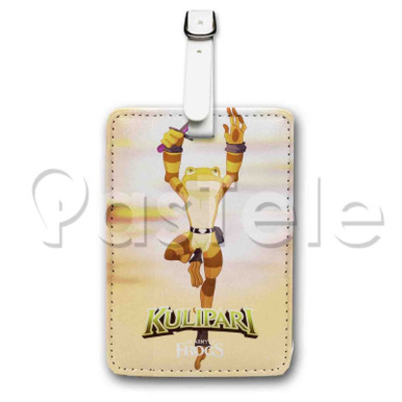 Kulipari An Army of Frogs Custom Personalized Luggage Tags PU Leather Travel Baggage Name ID Labels