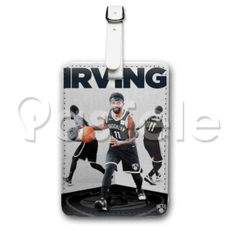 Kyrie Irving Brooklyn Nets NBA Custom Personalized Luggage Tags PU Leather Travel Baggage Name ID Labels