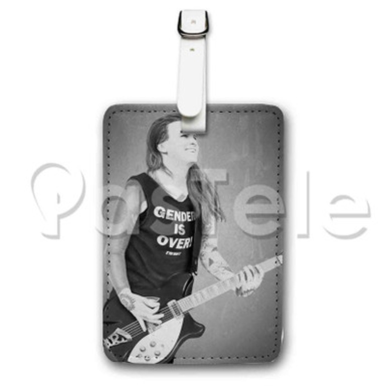 Laura Jane Grace Custom Personalized Luggage Tags PU Leather Travel Baggage Name ID Labels