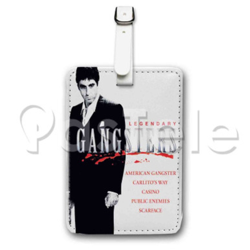 Legendary Gangsters Custom Personalized Luggage Tags PU Leather Travel Baggage Name ID Labels