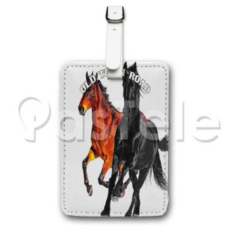 lil nas x old town road Custom Personalized Luggage Tags PU Leather Travel Baggage Name ID Labels
