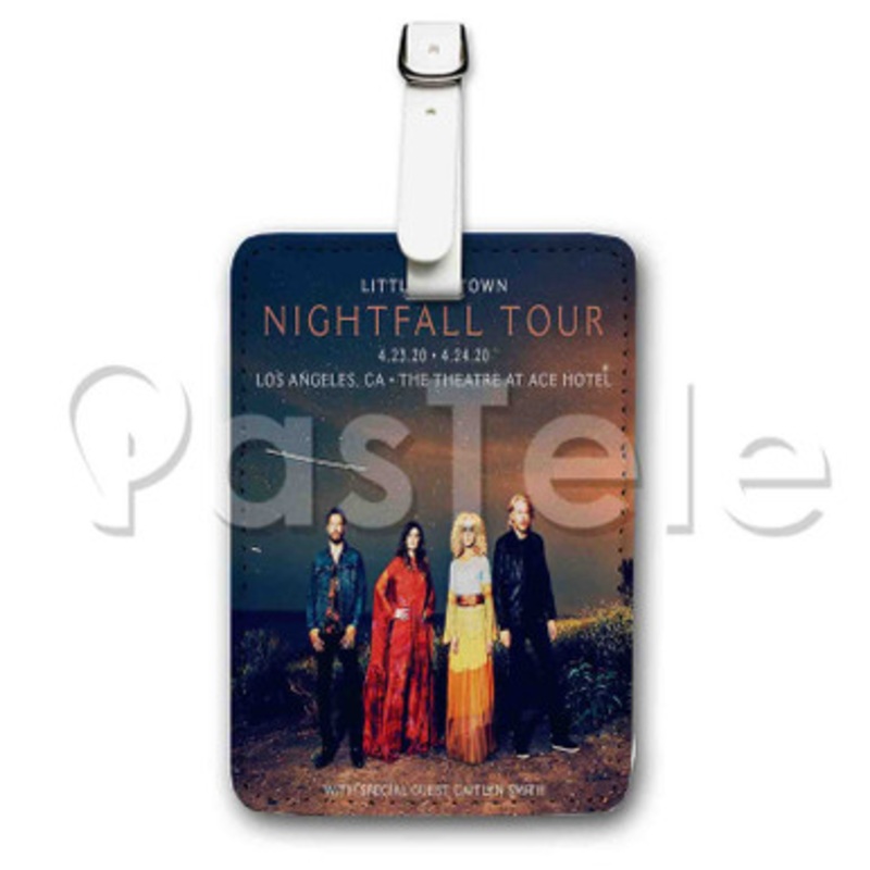 Little Big Town Nightfall Custom Personalized Luggage Tags PU Leather Travel Baggage Name ID Labels