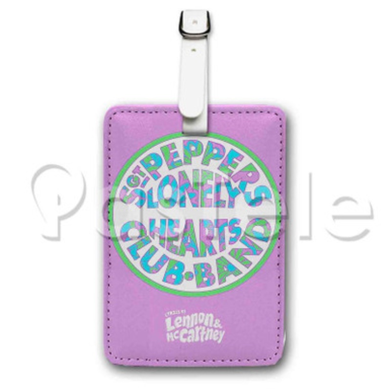 Lonely Hearts John Lennon And Paul Mc Cartney Custom Personalized Luggage Tags PU Leather Travel Baggage Name ID Labels