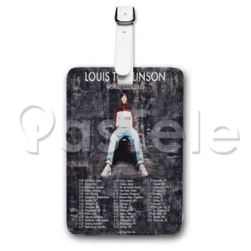 Louis Tomlinson World Tour 2020 Custom Personalized Luggage Tags PU Leather Travel Baggage Name ID Labels