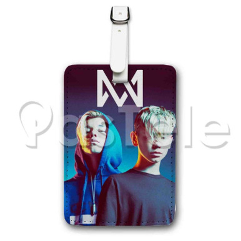 Marcus and Martinus Custom Personalized Luggage Tags PU Leather Travel Baggage Name ID Labels
