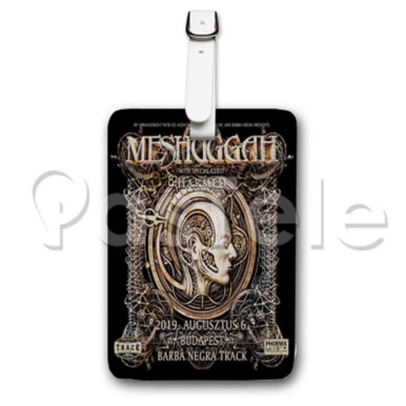 Meshuggah Custom Personalized Luggage Tags PU Leather Travel Baggage Name ID Labels