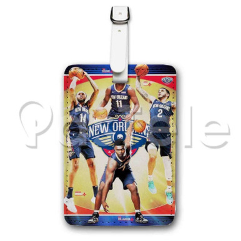 New Orleans Pelicans NBA Custom Personalized Luggage Tags PU Leather Travel Baggage Name ID Labels