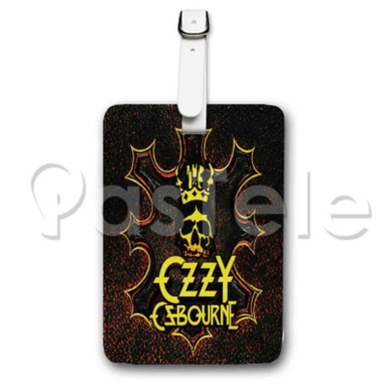 ozzy osbourne 2 Custom Personalized Luggage Tags PU Leather Travel Baggage Name ID Labels