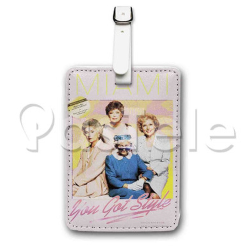 The Golden Girls Miami Custom Personalized Luggage Tags PU Leather Travel Baggage Name ID Labels