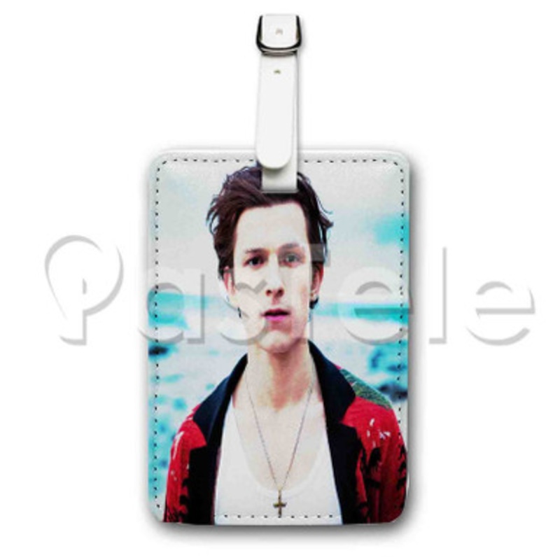 tom holland Custom Personalized Luggage Tags PU Leather Travel Baggage Name ID Labels