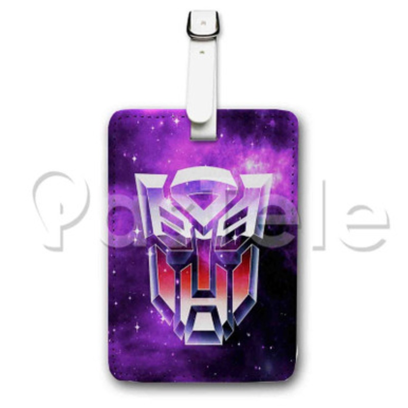 transformers Custom Personalized Luggage Tags PU Leather Travel Baggage Name ID Labels