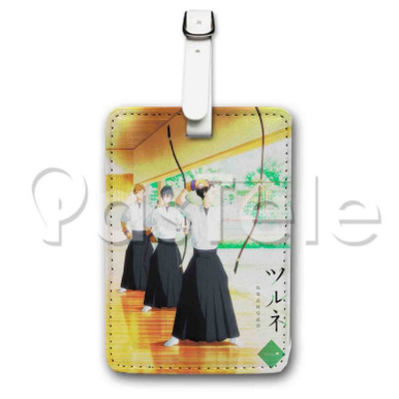 Tsurune Custom Personalized Luggage Tags PU Leather Travel Baggage Name ID Labels
