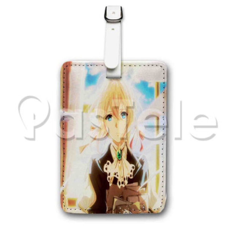 Violet Evergarden Custom Personalized Luggage Tags PU Leather Travel Baggage Name ID Labels