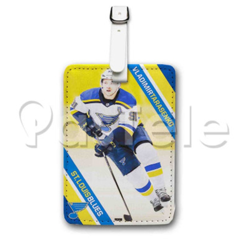 Vladimir Tarasenko Saint Louis Blues NHL Custom Personalized Luggage Tags PU Leather Travel Baggage Name ID Labels