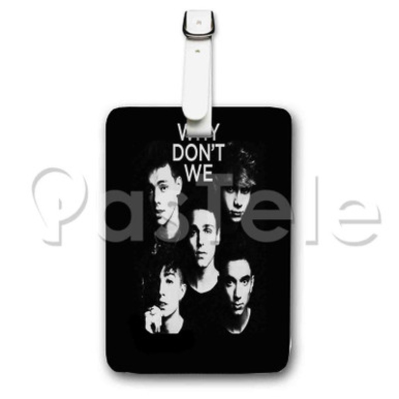 Why Don t we Custom Personalized Luggage Tags PU Leather Travel Baggage Name ID Labels