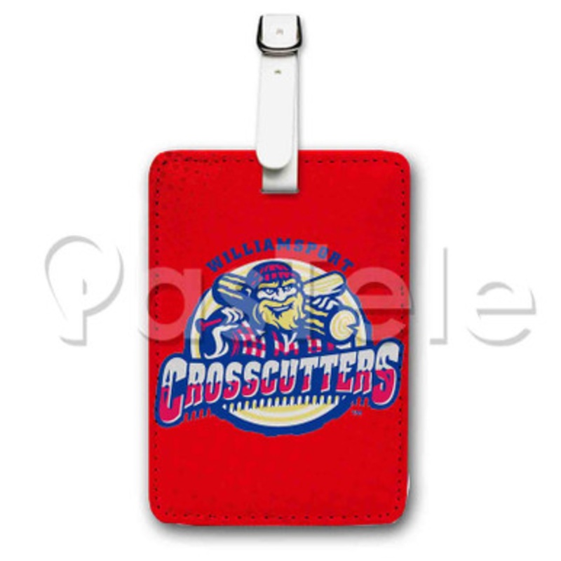 Williamsport Crosscutters Custom Personalized Luggage Tags PU Leather Travel Baggage Name ID Labels