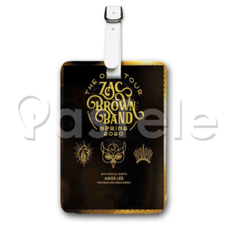 Zac Brown The Owl Tour Custom Personalized Luggage Tags PU Leather Travel Baggage Name ID Labels