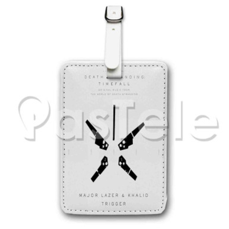 Khalid DEATH STRANDING Timefall Custom Personalized Luggage Tags PU Leather Travel Baggage Name ID Labels