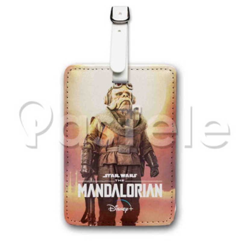 Kuiil Star Wars The Mandalorian Custom Personalized Luggage Tags PU Leather Travel Baggage Name ID Labels