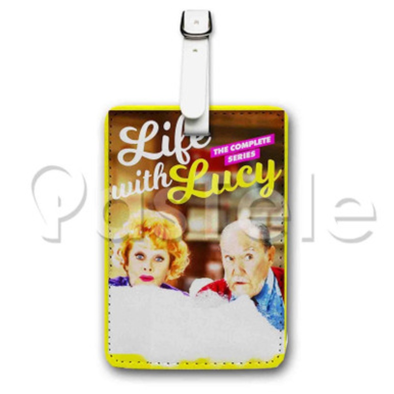Life With Lucy Custom Personalized Luggage Tags PU Leather Travel Baggage Name ID Labels