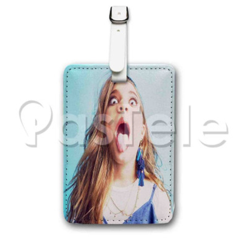 Mackenzie Ziegler Custom Personalized Luggage Tags PU Leather Travel Baggage Name ID Labels