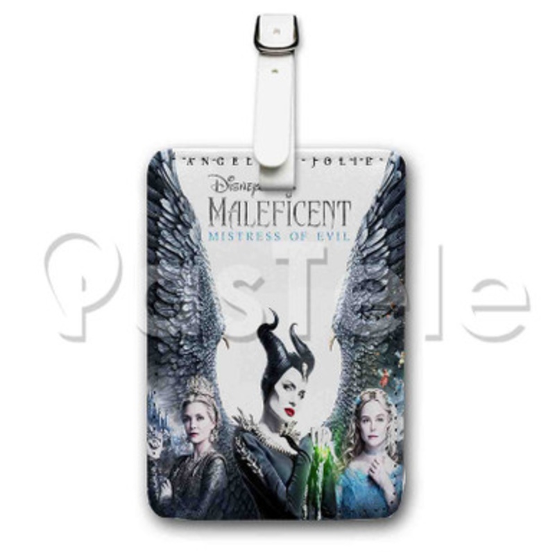 Maleficent Mistress of Evil Custom Personalized Luggage Tags PU Leather Travel Baggage Name ID Labels
