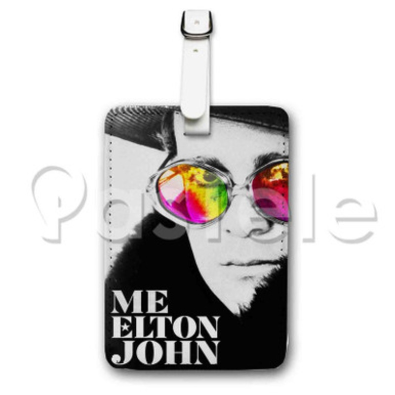 Me Elton John Custom Personalized Luggage Tags PU Leather Travel Baggage Name ID Labels