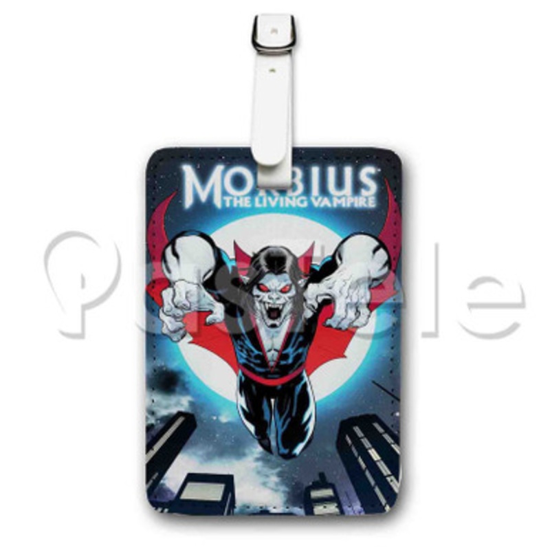Morbius The Living Vampire Custom Personalized Luggage Tags PU Leather Travel Baggage Name ID Labels