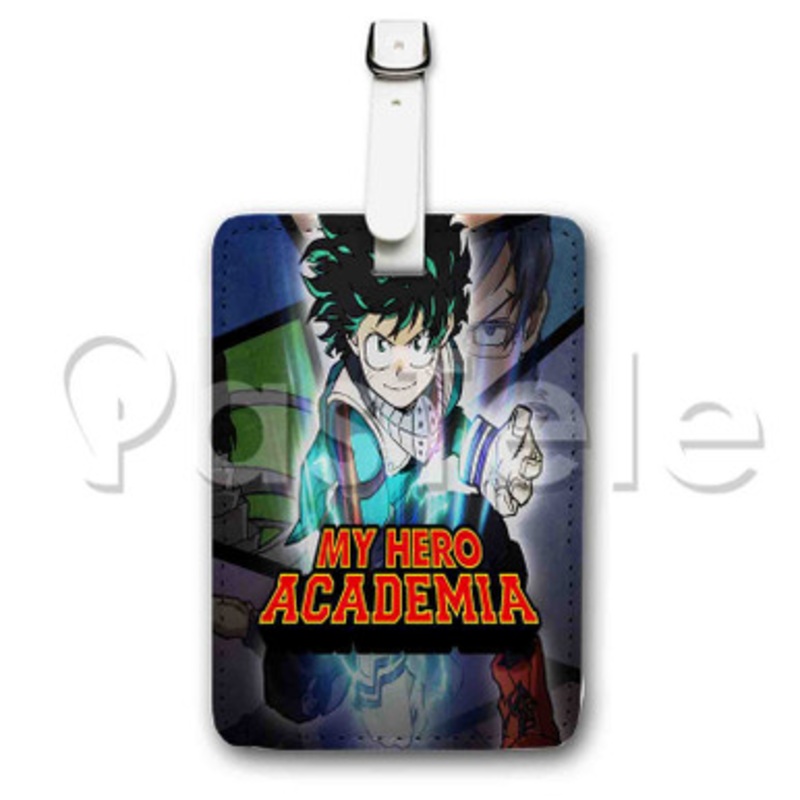 my hero academia Custom Personalized Luggage Tags PU Leather Travel Baggage Name ID Labels