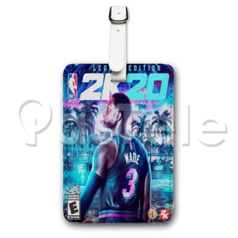 NBA 2 K20 Legend Edition Custom Personalized Luggage Tags PU Leather Travel Baggage Name ID Labels