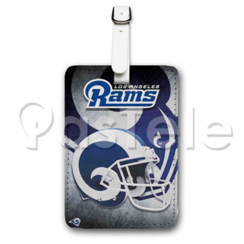 NFL Los Angeles Rams Custom Personalized Luggage Tags PU Leather Travel Baggage Name ID Labels