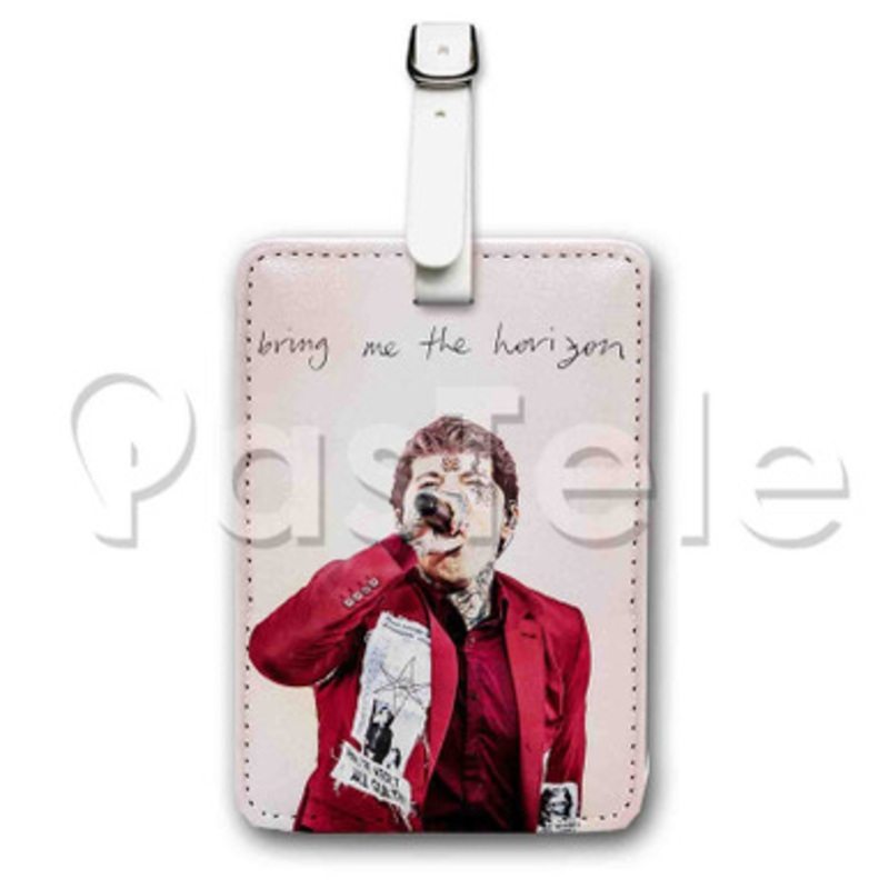 Oliver Sykes BMTH Custom Personalized Luggage Tags PU Leather Travel Baggage Name ID Labels