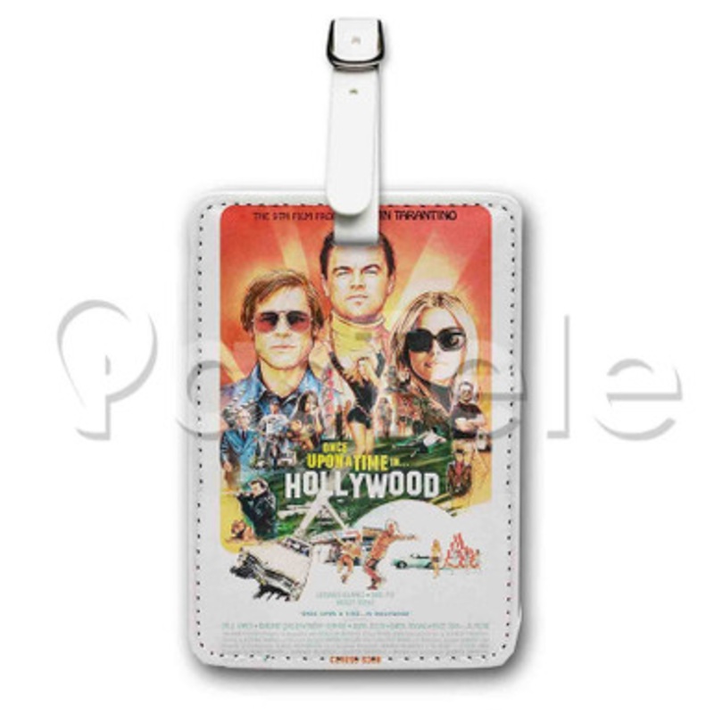 Once Upon a Time in Hollywood Custom Personalized Luggage Tags PU Leather Travel Baggage Name ID Labels