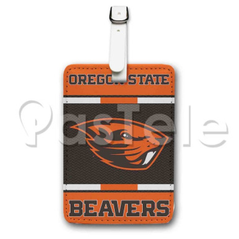Oregon State University Custom Personalized Luggage Tags PU Leather Travel Baggage Name ID Labels