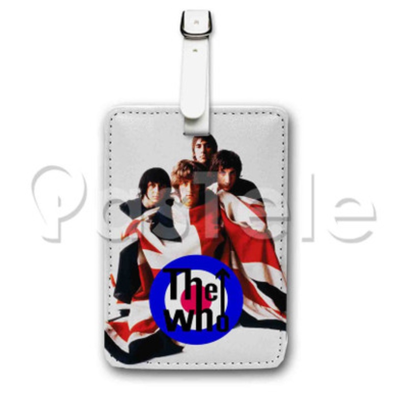 The Who Custom Personalized Luggage Tags PU Leather Travel Baggage Name ID Labels