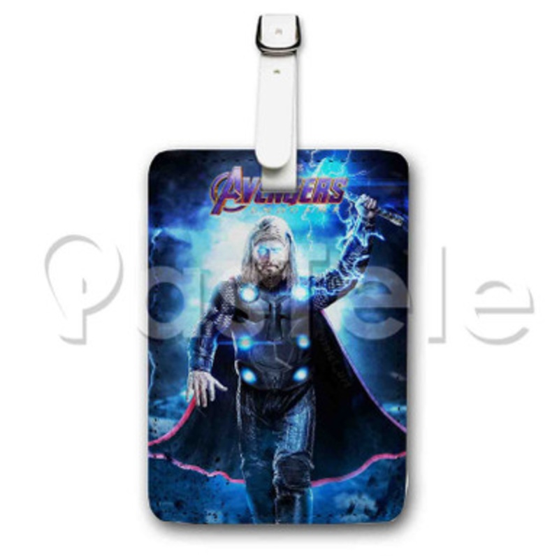 Thor Avengers Endgame Custom Personalized Luggage Tags PU Leather Travel Baggage Name ID Labels