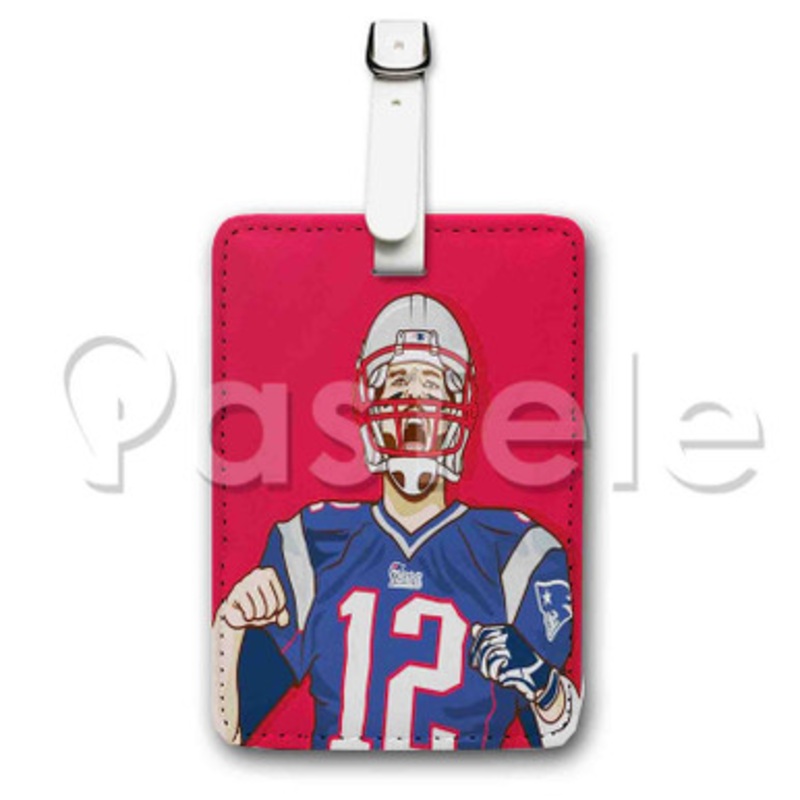 Tom Brady Custom Personalized Luggage Tags PU Leather Travel Baggage Name ID Labels